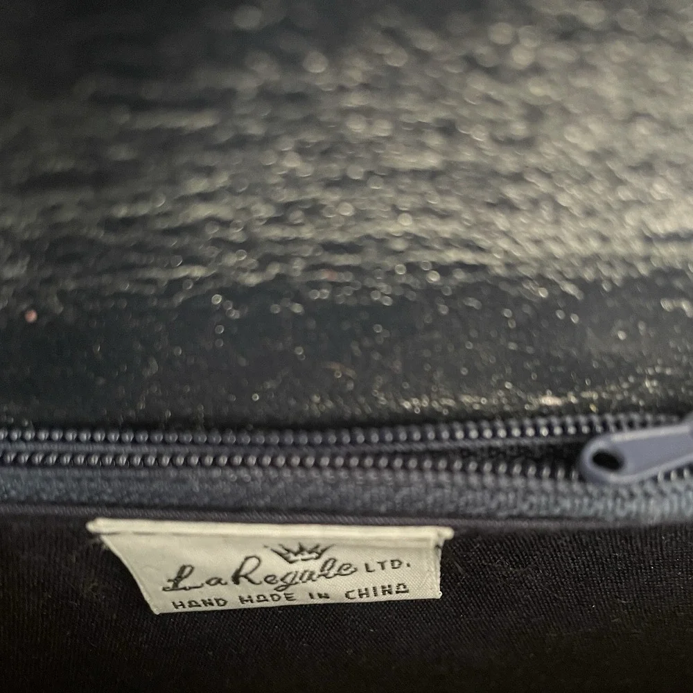 Vintage La Regale Evening‎ Clutch Navy Blue Mesh